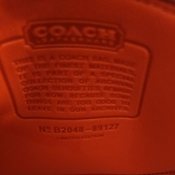 Coach Rambler Crossbody/Shoulder Bag EUC Color: Mango - Picture 6 of 8